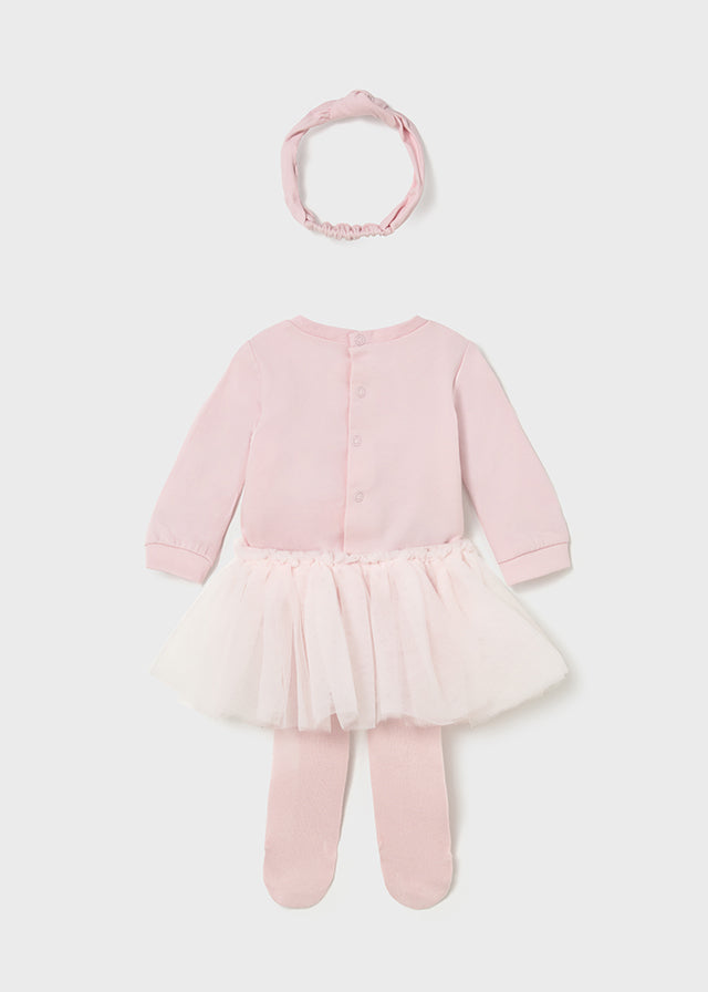 Mayoral Baby Girl Pink Tutu Outfit Set