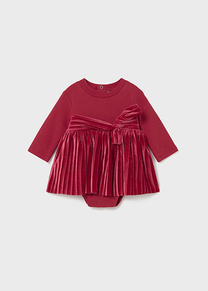 Mayoral Baby Girl Red Pleated Dress