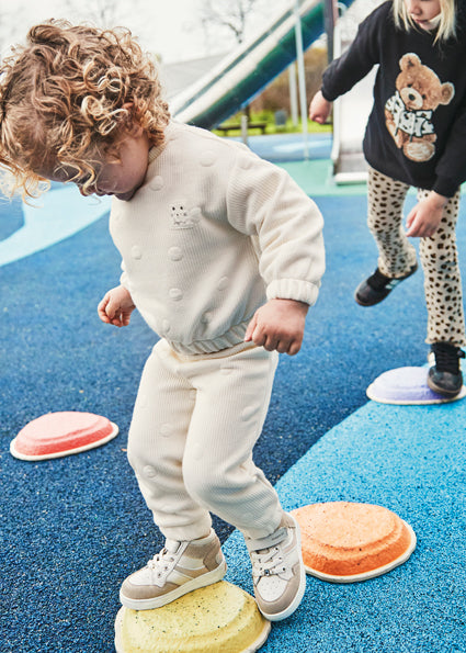 Mayoral Girls Ivory Polka Dot Tracksuit
