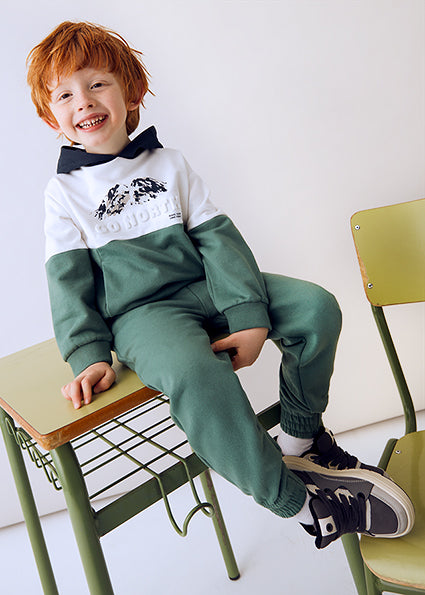 Mayoral Boys Green & Navy Tracksuit (3 Piece)