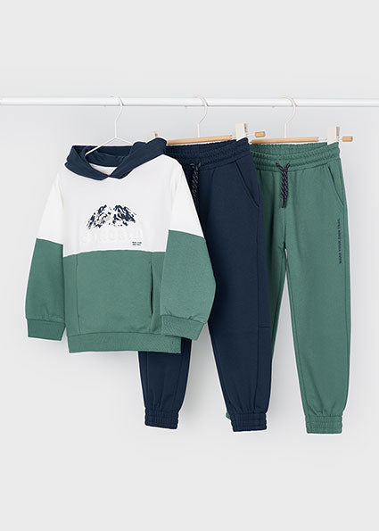 Mayoral Boys Green & Navy Tracksuit (3 Piece)