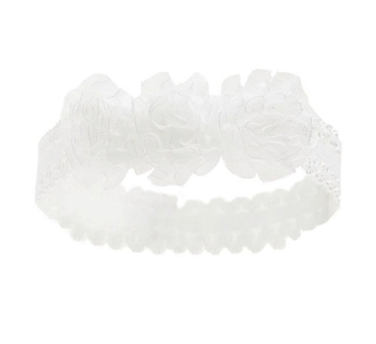 Baby Girl White 3 Flower Headband