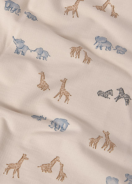 Mayoral Baby Blue Safari Print Jersey Blanket