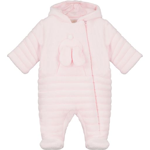 Emile et Rose Alison Baby Girl Velour Baby Pramsuit