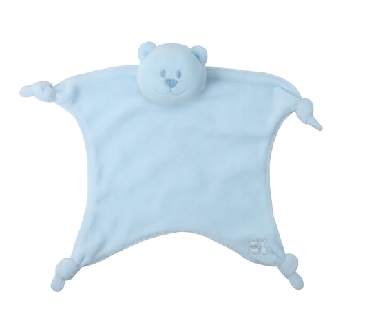 Emile et Rose Blue Bear Baby Comforter