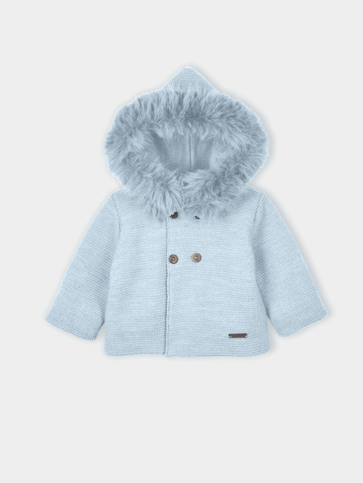 Mac Ilusion Unisex Baby Blue Knit Hooded Jacket
