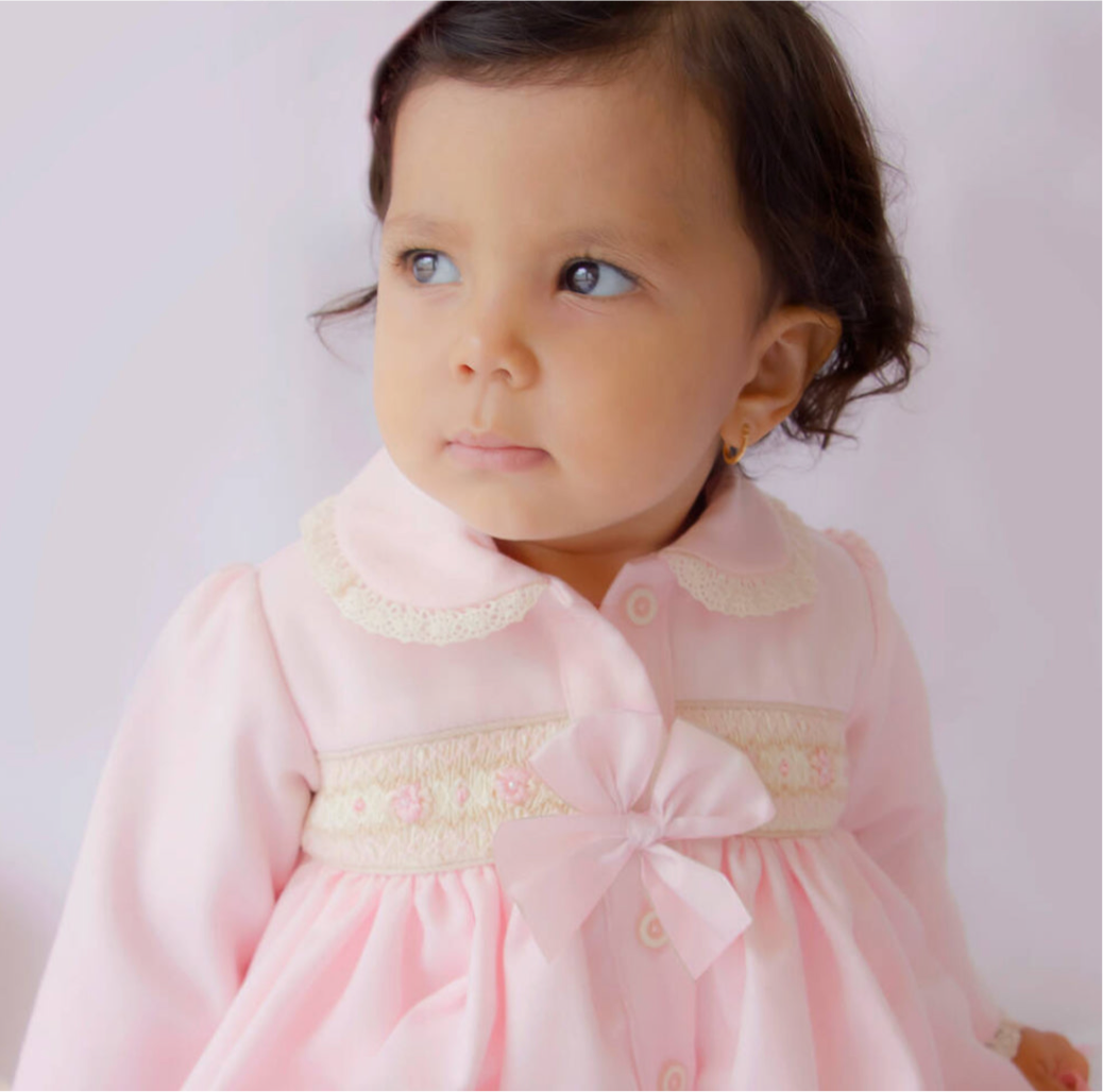 Pretty Originals Girls Pink Coat & Hat Set