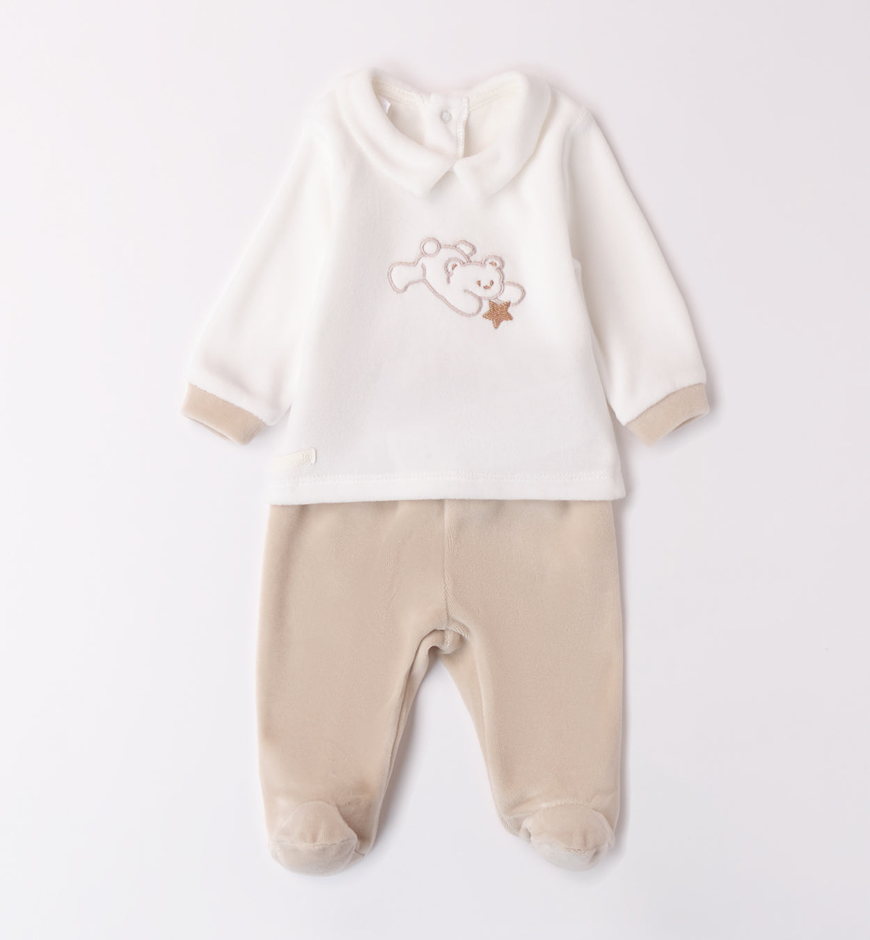 Minibanda Baby Ivory & Beige Unisex Blanket
