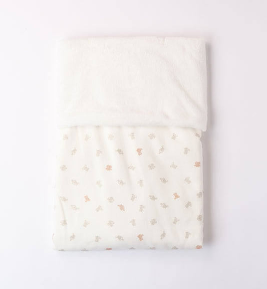Minibanda Baby Ivory & Beige Unisex Blanket