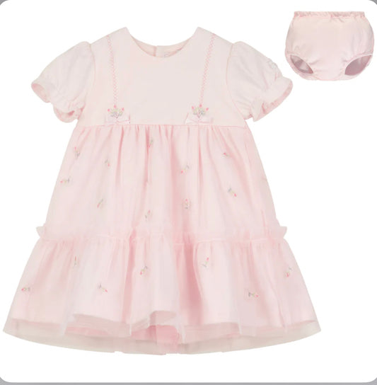 Emile et Rose Fabienne Baby Girl Pink Dress