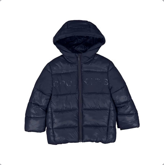 Mayoral Boys Navy Blue Hooded Coat