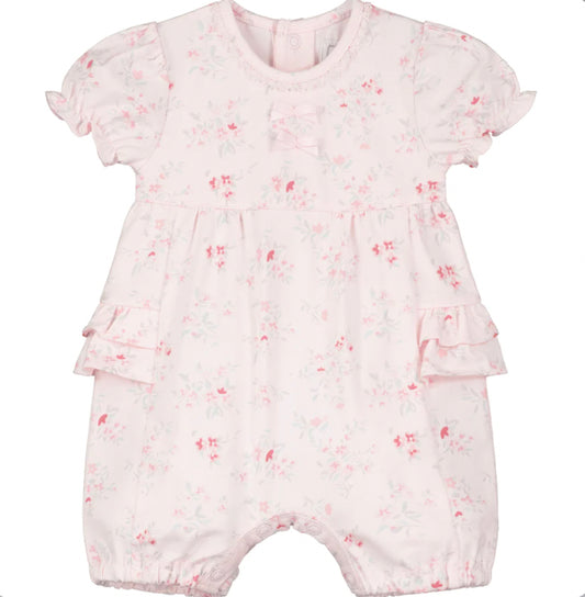 Emile et Rose Fenella Baby Girl Pink Floral Cotton Romper