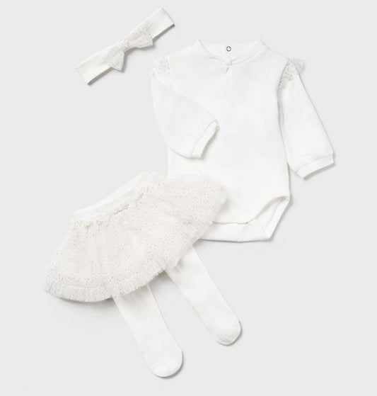 Mayoral Baby Girl Ivory Tutu Skirt Set