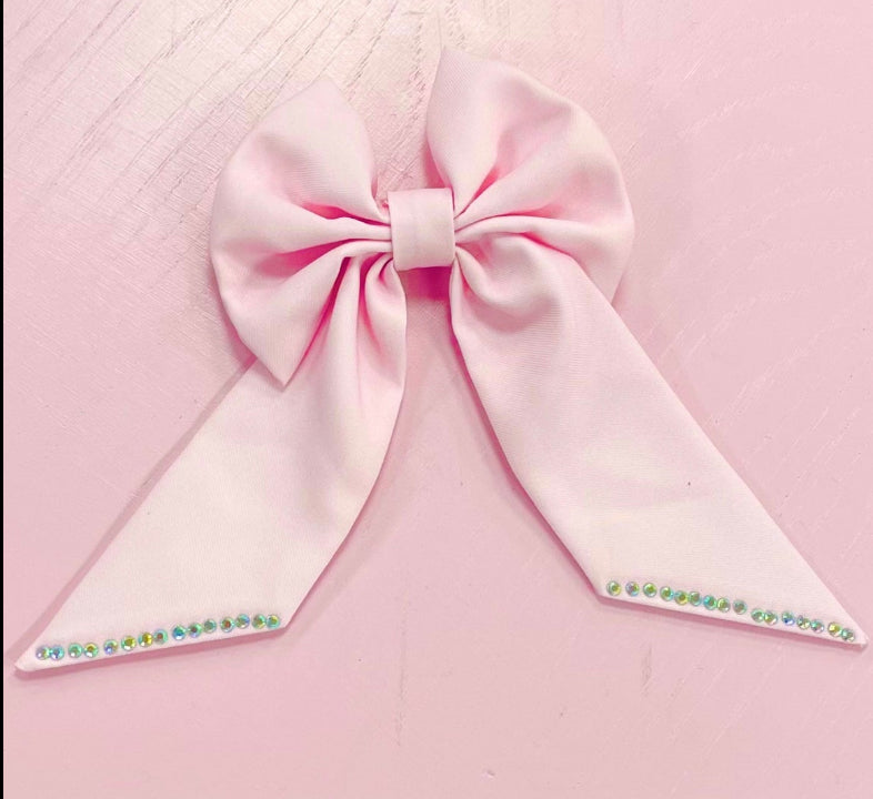 Caramelo Kids Girls Pink  Hair Bow with Clip 349758