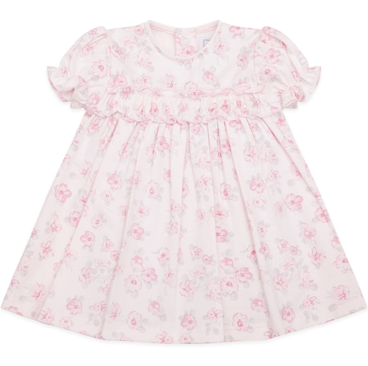Emile et Rose Janine Baby Girl Pink Floral Cotton Dress