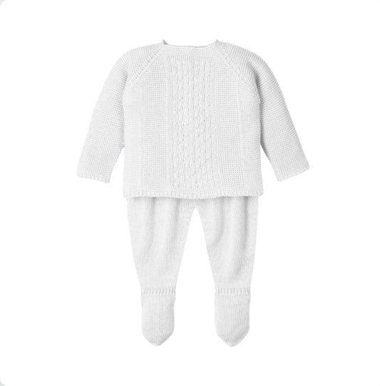 Mac Ilusion White Unisex Baby Outfit