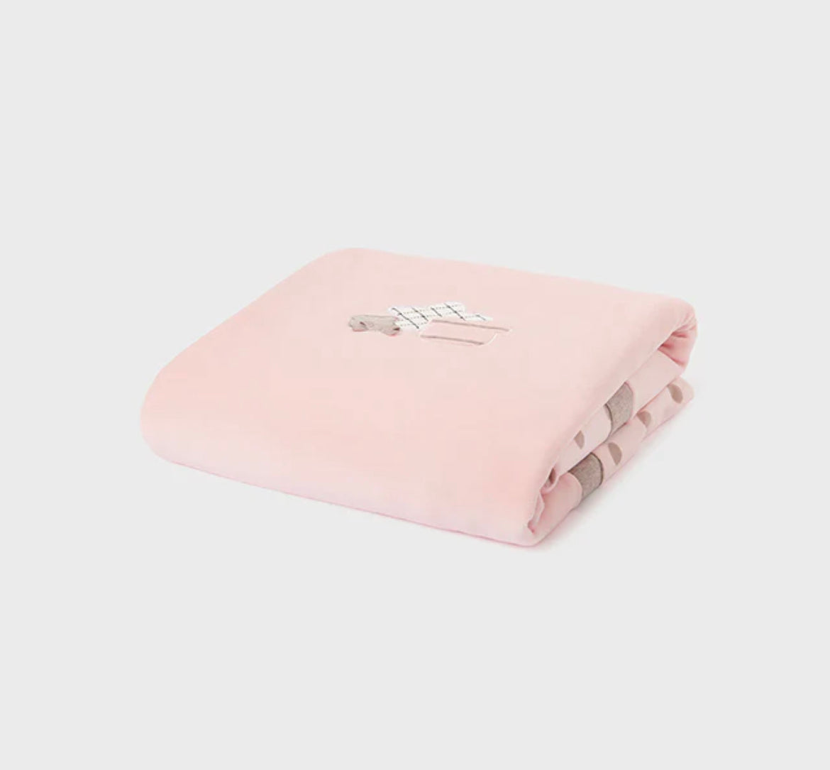 Mayoral Pink Velour Baby Blanket