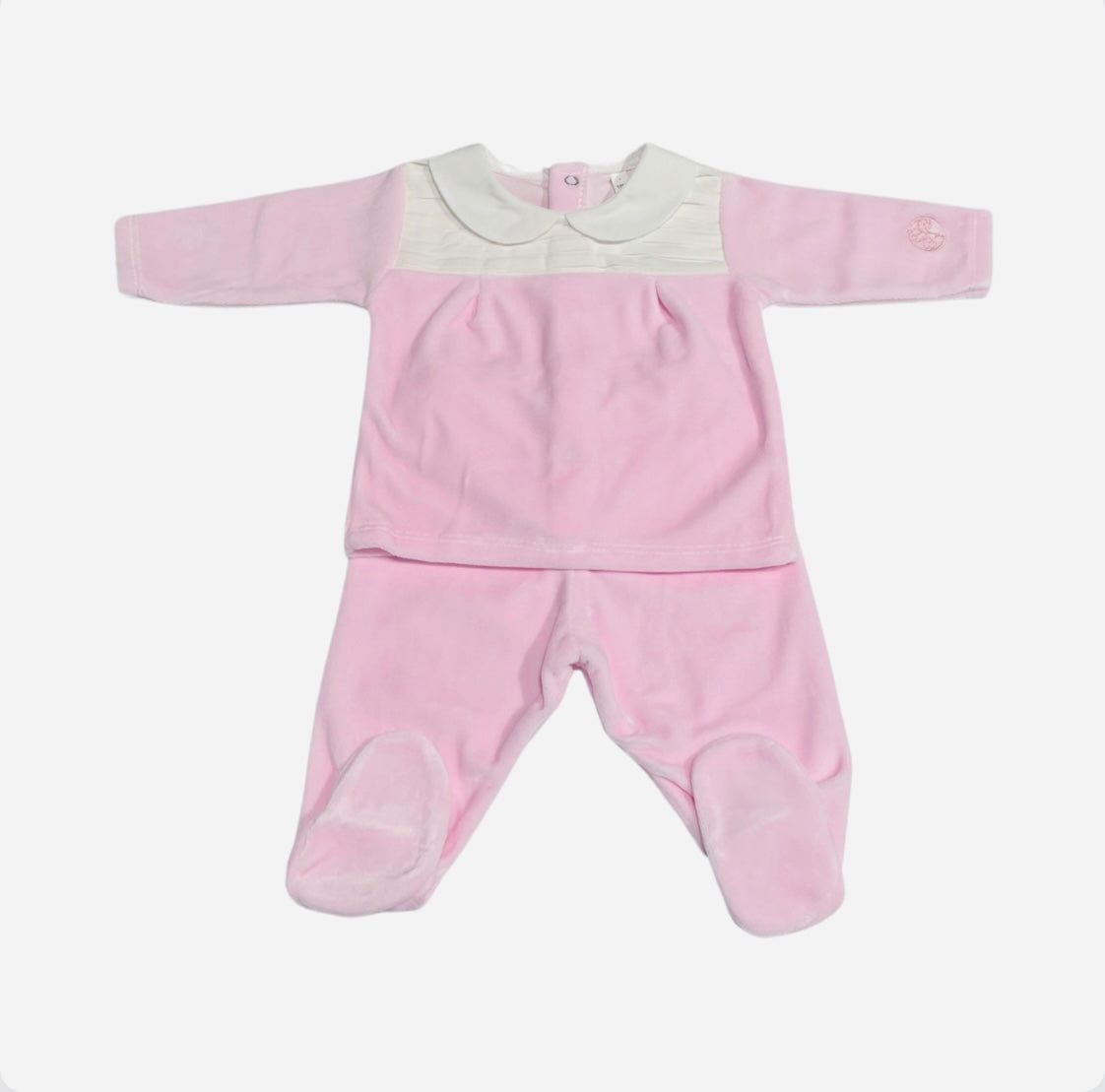 Baby Girl Pink Velour 2 Piece