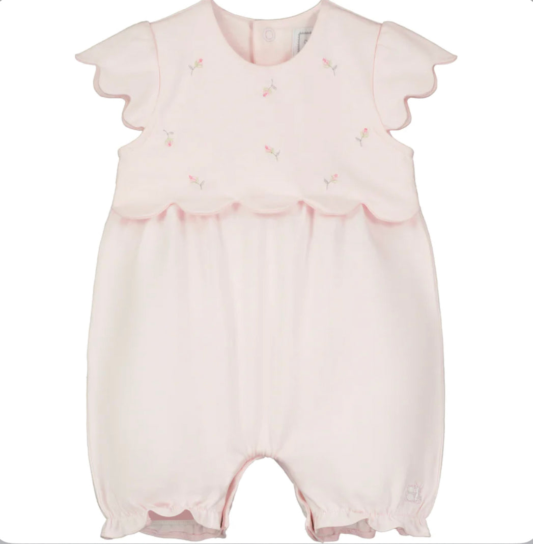 Emile et Rose Fifi Baby Girl Pink Cotton Romper