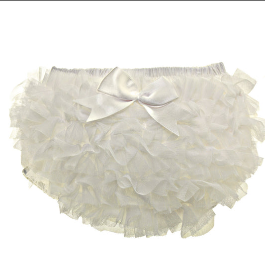 Caramelo Kids Baby Girl Ivory Tulle Frilly Knickers