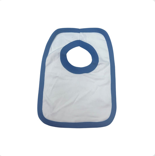 Pack of 3 Dark Blue & White Cotton Baby Bibs