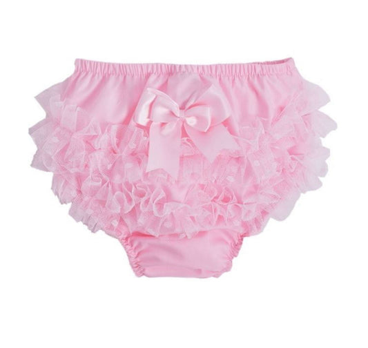 Baby Girl Pink Lace Frilly Knickers