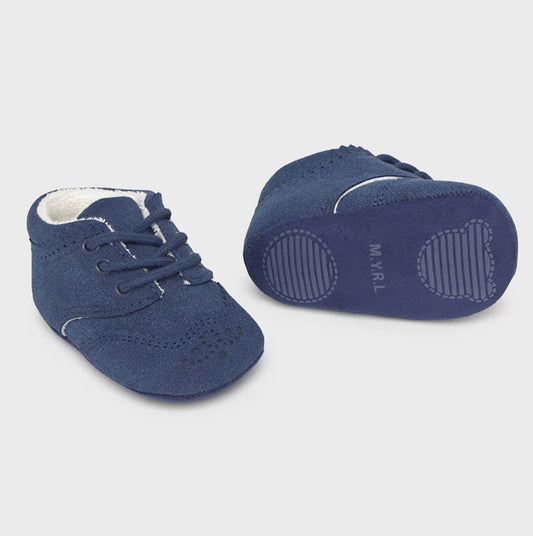 Mayoral Baby Navy Brogue Pram Shoes