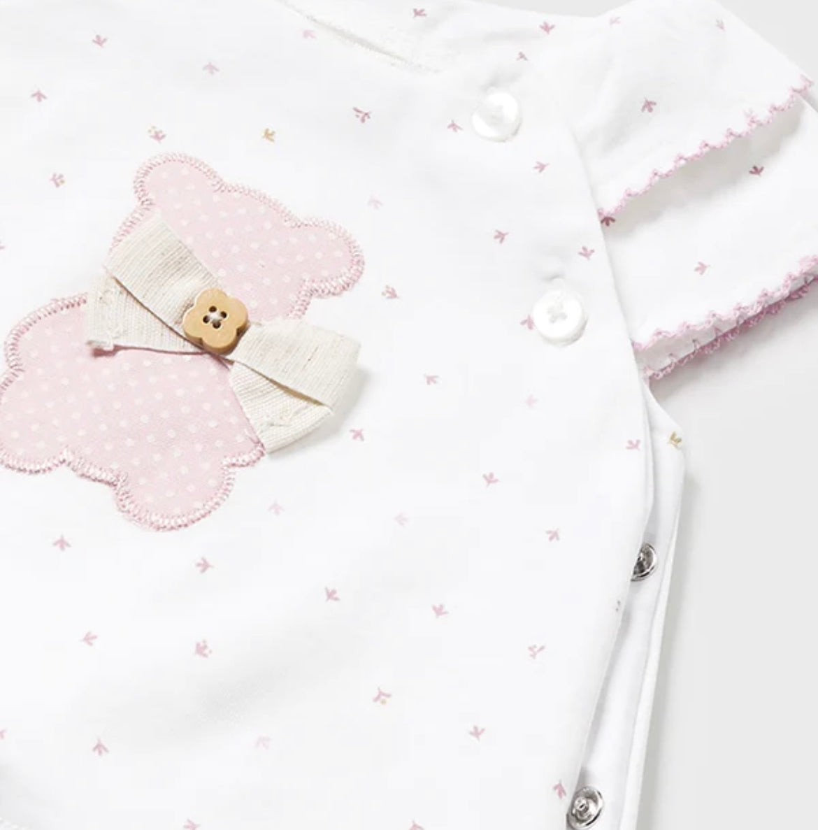 Mayoral Baby Girl Pink & ivory Spot 2 Piece