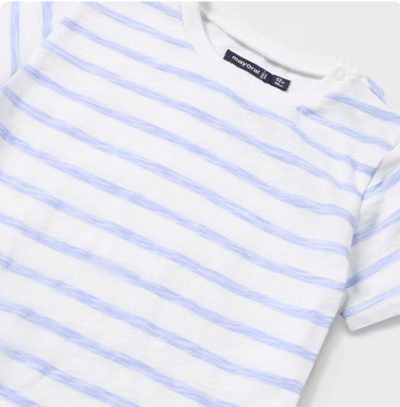 Mayoral Boys Blue Dungaree & Hat Set