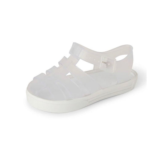 Kids White Jelly Sandals