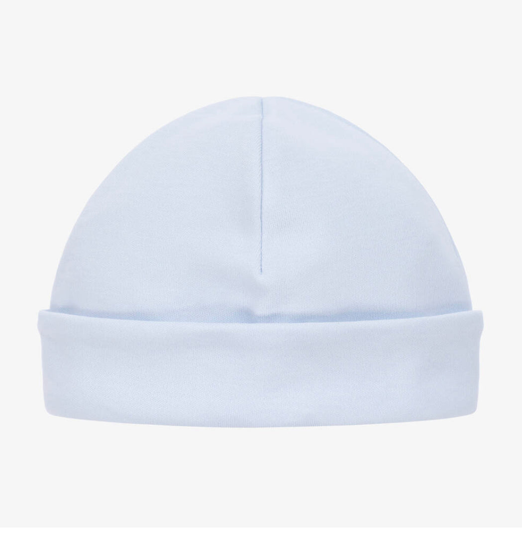 Baby Cotton Hat Pink/Blue/White