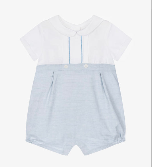 Mayoral Baby Boy Blue & Ivory Shortie