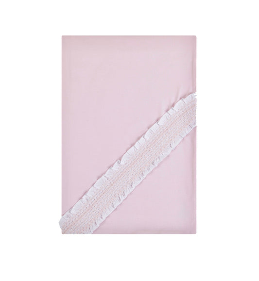 Deolinda Baby Girl Pink Smocked Cotton Blanket