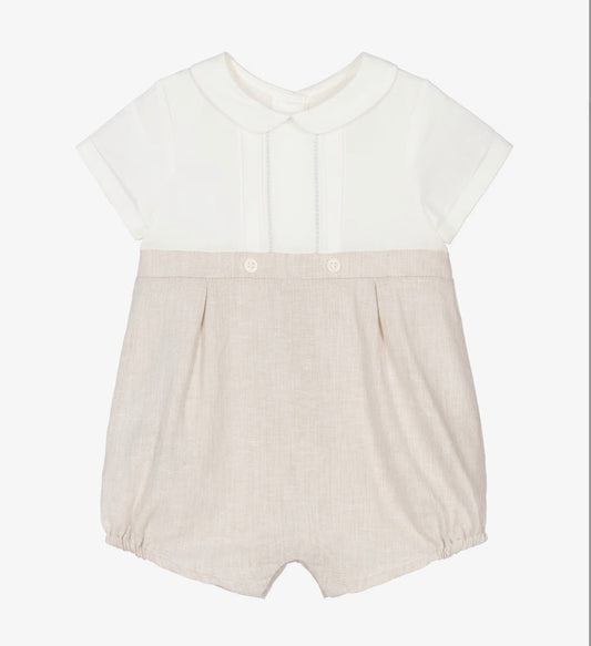Mayoral Baby Boy Beige & Ivory Shortie