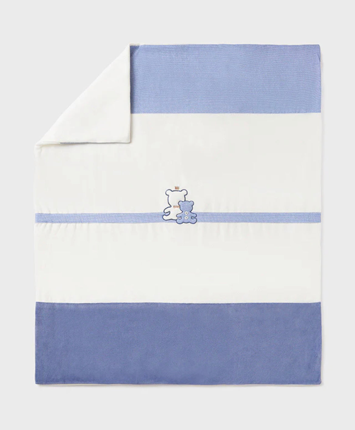 Mayoral Blue & Cream Baby Blanket