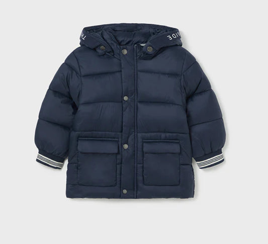 Mayoral Baby Boy Navy Hooded Coat