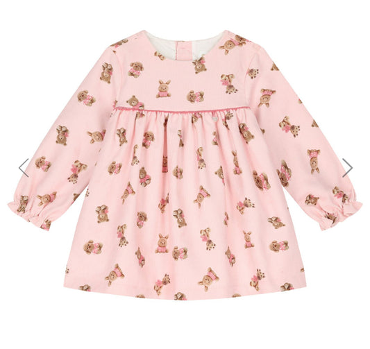 Mayoral Baby Girl Pink Teddy Print Dress