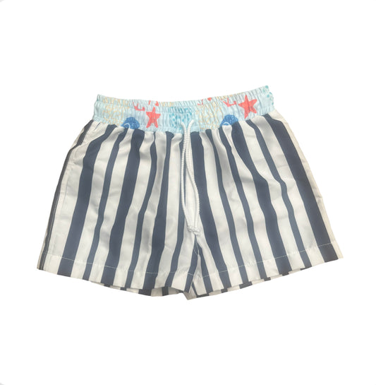 Meraki Boys Blue & White Swimshorts