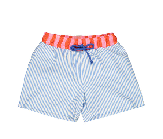 Paper Boat Boys Blue Stripe Swim Shorts