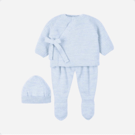 Mac Ilusion Baby Blue Knit 3 piece set