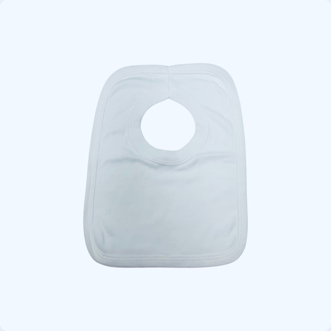 Pack of 3 White Cotton Baby Bibs