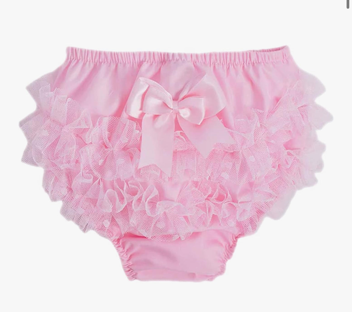 Caramelo Kids Baby Girl Pink Tulle Frilly Knickers