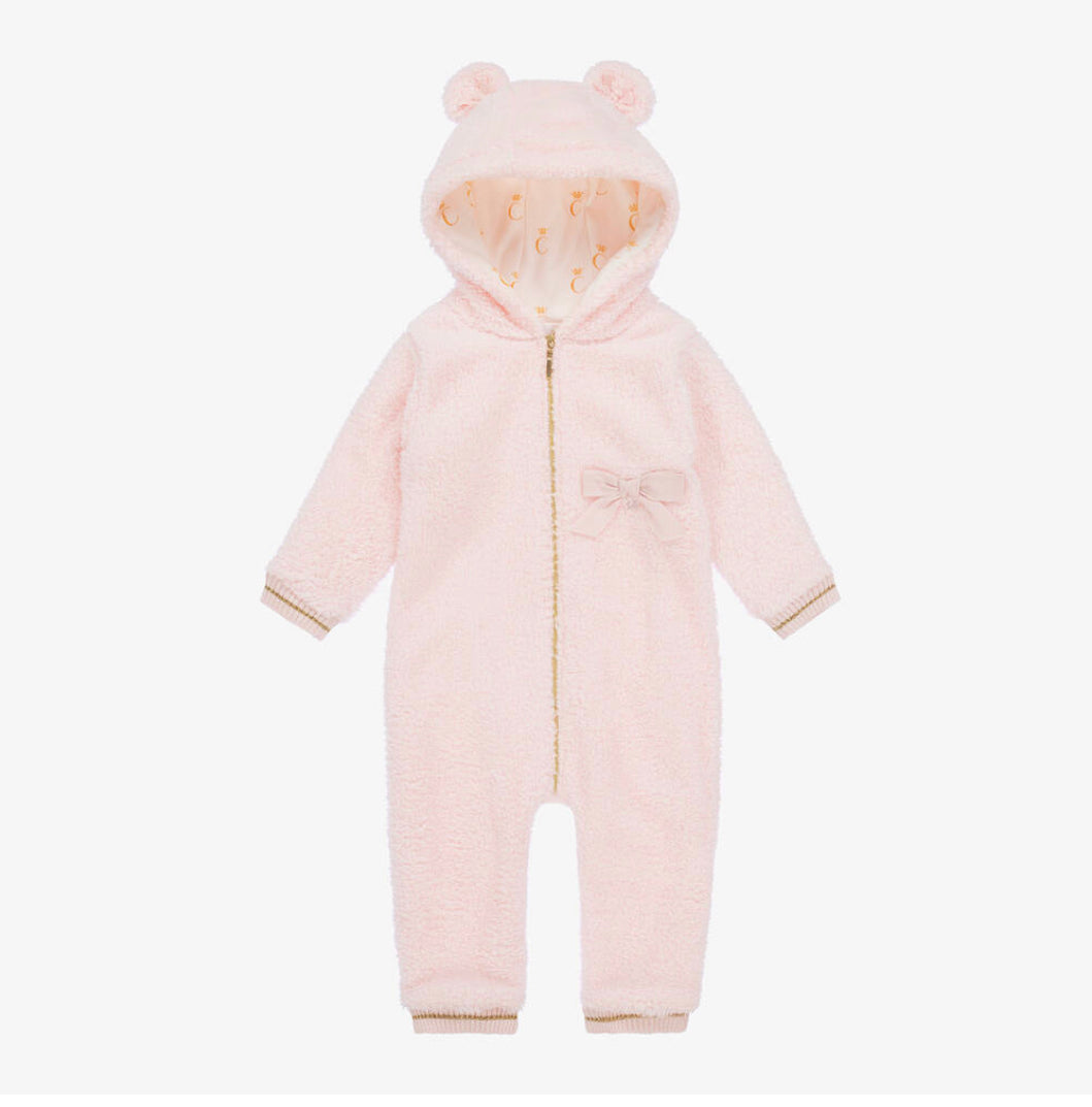 Caramelo Kids Baby Girl Pink Pramsuit