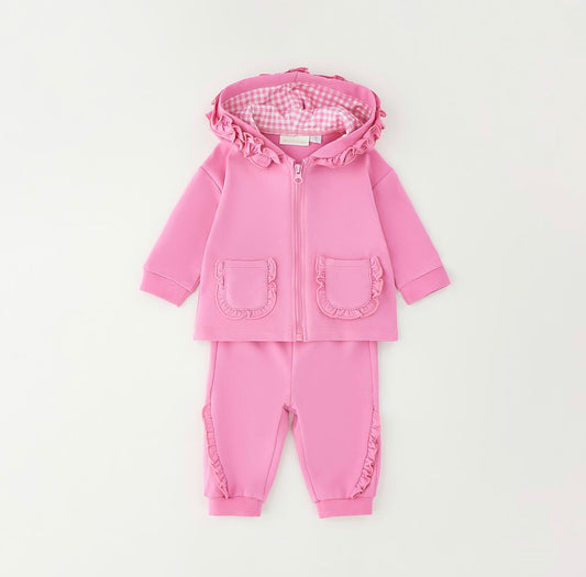 Minibanda Baby Girl Pink Cotton 2 Piece