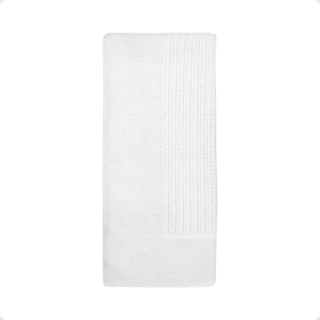 Mac Ilusion White Cotton Baby Blanket