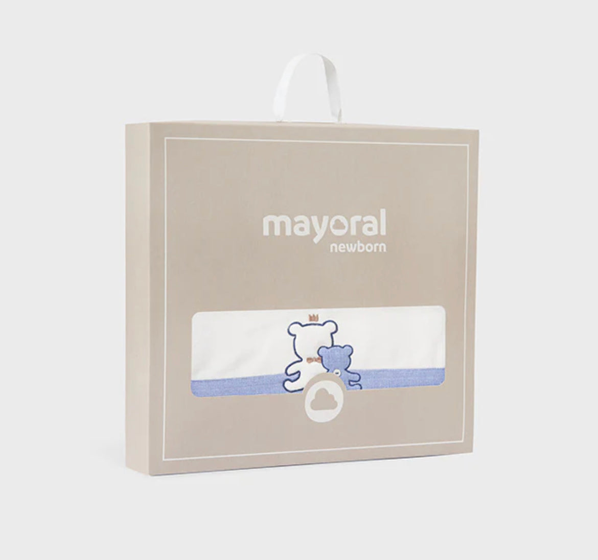 Mayoral Blue & Cream Baby Blanket