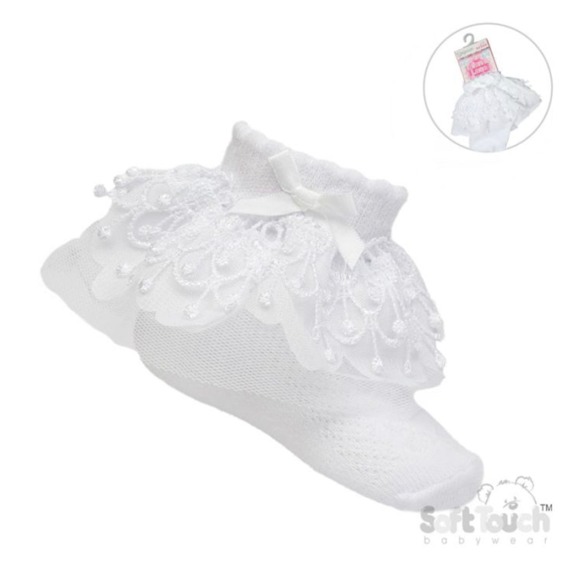 Baby Girl White Lace Ankle Socks
