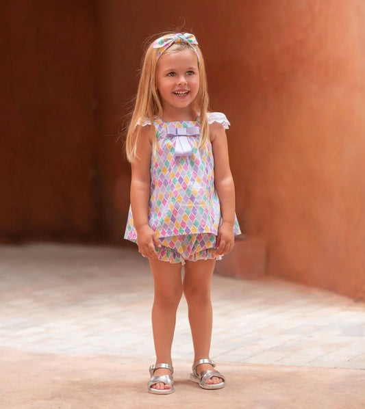 Rochy Baby Girl Multicoloured Shorts Set