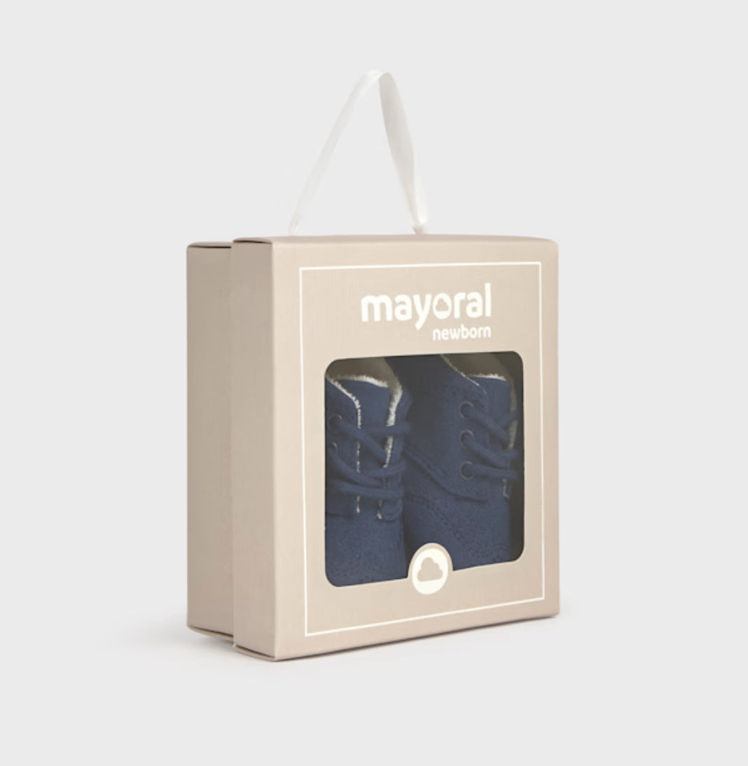 Mayoral Baby Navy Brogue Pram Shoes