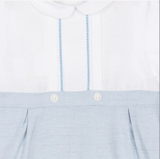 Mayoral Baby Boy Blue & Ivory Shortie